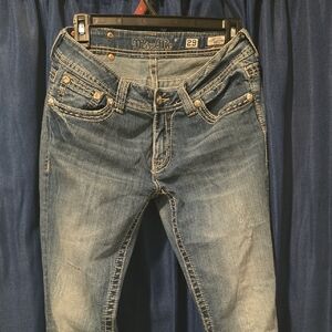 Miss Me Slim Fit Jeans in Classic Blue